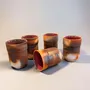 Tasses et mugs - Tasse Yunomi en porcelaine d’Arita cuite au Saggar - JOHN MAC CERAMICS
