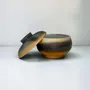 Bols - Porcelaine d'Arita – Bol à couvercle cuit au Saggar - JOHN MAC CERAMICS