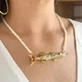 Jewelry - Barracuda fish Beaded Necklace - CÂPÂ JEWELRY