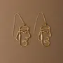 Jewelry - Oba Line Face Earrings - CÂPÂ JEWELRY
