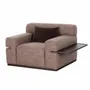 Armchairs - ARMCHAIR 'PENTHOUSE' WITH WOODEN TABLET - FANCY