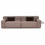 Sofas - 4-SEATER 'PENTHOUSE' SOFA WITH WOODEN SIDE TABLE - FANCY