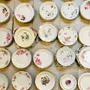 Formal plates - Set of four antique plates for dessert or brunch - CHARITY BOUGIES DE NY