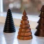Autres décorations de Noël - Sapins de Noël en bois d'acacia fraisé - KINTA