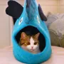 Design objects - Cat basket, cat bedding, sleeping bag for cats, cat cave, cat bed, children's room storage, storage. - COCOON PARIS