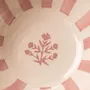 Bowls - Striped Floral Serving Bowl | Hand-crafted Ceramic | 5.5x5.5 - CASA AMAROSA