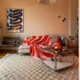 Plaids - Plaid en coton rouge et rose - KLEKKS NO. 5 - KLEKKS