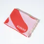 Plaids - Plaid en coton rouge et rose - KLEKKS NO. 5 - KLEKKS