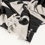 Plaids - Plaid en coton noir et blanc - KLEKKS NO. 8 - KLEKKS