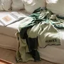 Plaids - Plaid en coton vert et blanc - KLEKKS NO. 14 - KLEKKS