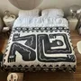 Plaids - Plaid en coton noir et blanc - KLEKKS NO. 26 - KLEKKS