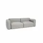 Sofas - 3-Seater Sofa Bed NORREBRO - Silver - CITY SOFA