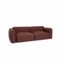 Sofas - 3-Seater Sofa Bed NORREBRO - Burgundy - CITY SOFA