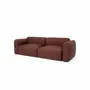 Sofas - 3-Seater Sofa Bed NORREBRO - Burgundy - CITY SOFA