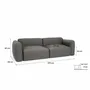 Sofas - 3-Seater Sofa Bed NORREBRO - Grey - CITY SOFA