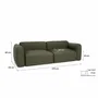 Lounge chairs - 3-Seater Sofa Bed NORREBRO - Green - CITY SOFA