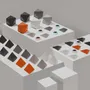 Toys - TRIDO Blocs Magnétiques "Greyscale" – 36 pièces - TRIDO