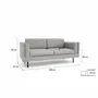 Canapés pour collectivités - Canapé 2 places CHELSEA - Argent - CITY SOFA