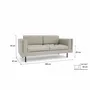 Canapés pour collectivités - Canapé 2 places CHELSEA - Crème - CITY SOFA