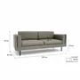 Sofas for hospitalities & contracts - 3-Seater Sofa CHELSEA - Taupe - CITY SOFA