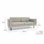 Sofas for hospitalities & contracts - 3-Seater Sofa CHELSEA - Cream - CITY SOFA