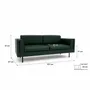 Sofas for hospitalities & contracts - 3-Seater Sofa CHELSEA - Green - CITY SOFA