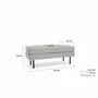 Benches for hospitalities & contracts - Bench CHELSEA - Silver - CITY SOFA