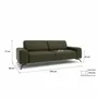 Sofas for hospitalities & contracts - 3-Seater Sofa SOHO - Green - CITY SOFA