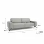 Sofas for hospitalities & contracts - 3-Seater Sofa SOHO - Silver - CITY SOFA