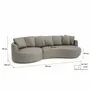 Sofas for hospitalities & contracts - 4-Seater Left Corner Sofa BELLEVILLE - Taupe - CITY SOFA