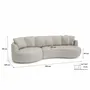 Sofas for hospitalities & contracts - 4-Seater Left Corner Sofa BELLEVILLE - Cream - CITY SOFA