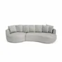 Sofas for hospitalities & contracts - 4-Seater Left Corner Sofa BELLEVILLE - Silver - CITY SOFA