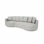 Sofas for hospitalities & contracts - 4-Seater Left Corner Sofa BELLEVILLE - Silver - CITY SOFA
