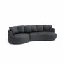 Sofas for hospitalities & contracts - 4-Seater Left Corner Sofa BELLEVILLE - Grey - CITY SOFA