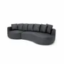 Sofas for hospitalities & contracts - 4-Seater Left Corner Sofa BELLEVILLE - Grey - CITY SOFA