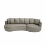 Canapés pour collectivités - Canapé d'angle à droite 4 places BELLEVILLE - Taupe - CITY SOFA