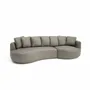 Canapés pour collectivités - Canapé d'angle à droite 4 places BELLEVILLE - Taupe - CITY SOFA