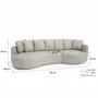 Sofas for hospitalities & contracts - 4-Seater Right Corner Sofa BELLEVILLE - Cream - CITY SOFA