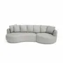 Sofas for hospitalities & contracts - 4-Seater Right Corner Sofa BELLEVILLE - Silver - CITY SOFA