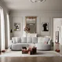 Sofas for hospitalities & contracts - 4-Seater Right Corner Sofa BELLEVILLE - Silver - CITY SOFA