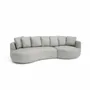 Sofas for hospitalities & contracts - 4-Seater Right Corner Sofa BELLEVILLE - Silver - CITY SOFA