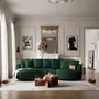 Sofas for hospitalities & contracts - 4-Seater Right Corner Sofa BELLEVILLE - Green - CITY SOFA