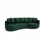 Sofas for hospitalities & contracts - 4-Seater Right Corner Sofa BELLEVILLE - Green - CITY SOFA