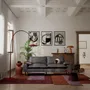 Sofas for hospitalities & contracts - 2-Seater Sofa AVENTINE - Graphite - CITY SOFA