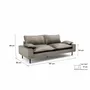 Sofas for hospitalities & contracts - 2-Seater Sofa AVENTINE - Light Grey - CITY SOFA