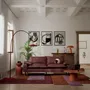Sofas for hospitalities & contracts - 2-Seater Sofa AVENTINE - Burgundy - CITY SOFA