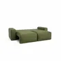Canapés pour collectivités - Canapé-lit 3 places JORDAAN - Kaki - CITY SOFA