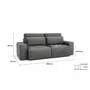 Sofas for hospitalities & contracts - 3-Seater Sofa Bed JORDAAN - Grey - CITY SOFA