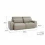 Sofas for hospitalities & contracts - 3-Seater Sofa Bed JORDAAN - Cream - CITY SOFA