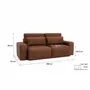 Sofas for hospitalities & contracts - 3-Seater Sofa Bed JORDAAN - Brick - CITY SOFA